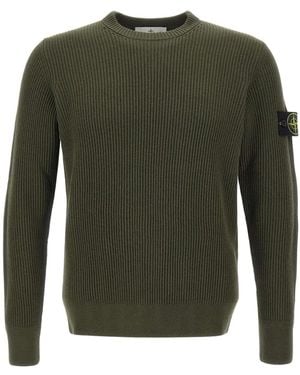 Stone Island 5100053 ribbed crew-neck sweater - Grün