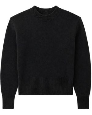 IRO Ribbed-Trim Crew-Neck Sweater - Black
