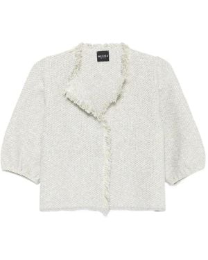 Neera Fringed Jacket - White
