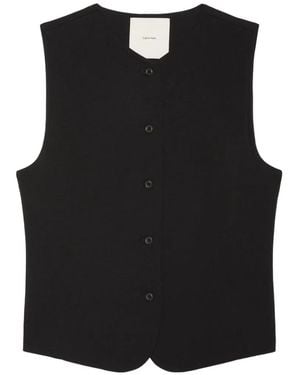 Calvin Klein Button-Up Waistcoat - Black