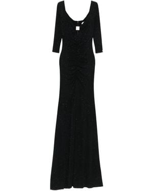 Nissa Glittered Maxi Dress - Black
