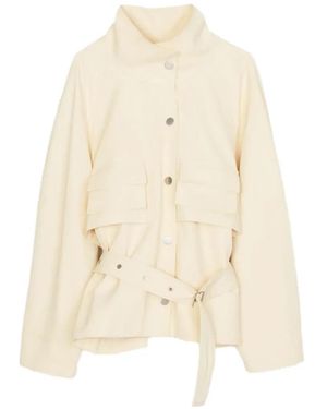 3.1 Phillip Lim Belted Front-Pockets Jacket - White