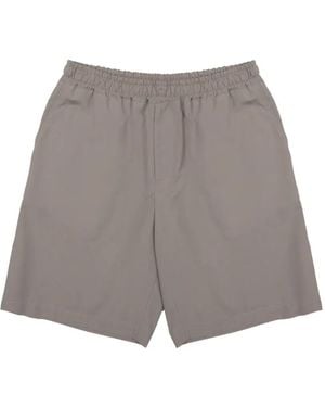 Low Brand Elasticated-Waistband Shorts - Grey