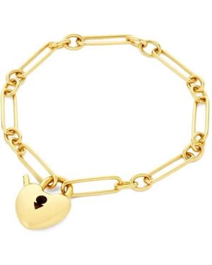 Dinny Hall Padlock Heart Bracelet - Metallic