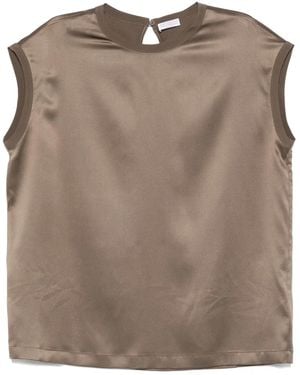 Brunello Cucinelli Ärmeloses Oberteil - Braun