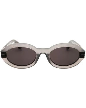 Palm Angels Harmony Oval-Frame Sunglasses - Grey