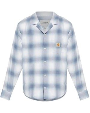 Carhartt Tyers Check-Print Shirt - Blue