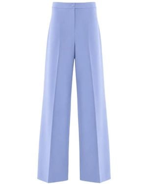 Nenette Sartorial Wide-Leg Trousers - Blue