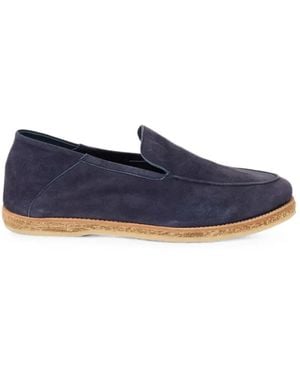 Fedeli Suede Slip-Ons - Blue
