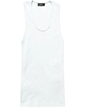 Wardrobe NYC Geripptes Trägershirt - Weiß