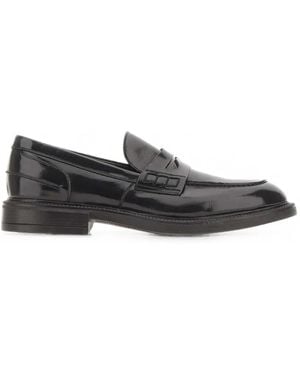 Alexander Hotto Penny-Slot Slip-On Loafers - Black