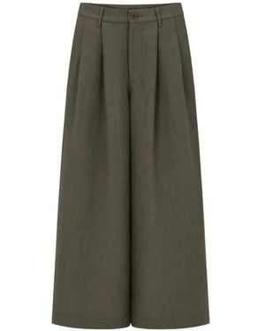 Uma Wang Button-Fastening Pants - Green