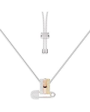 Apm Monaco Collar Morse Con Imperdible - Blanco