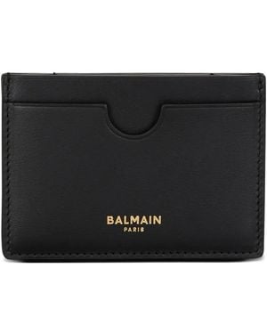 Balmain Leather Card Holder - Black