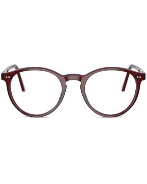 Polo Ralph Lauren Round-Frame Glasses - Red