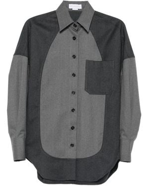 Stella McCartney Paneled Oversized Shirt - Gray