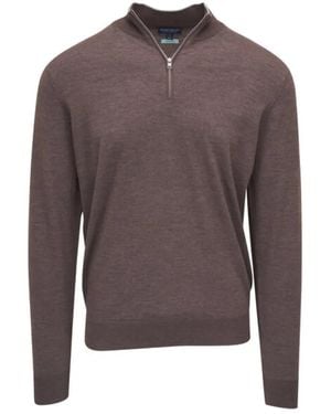 Peter Millar Ribbed-Knit Sweater - Brown