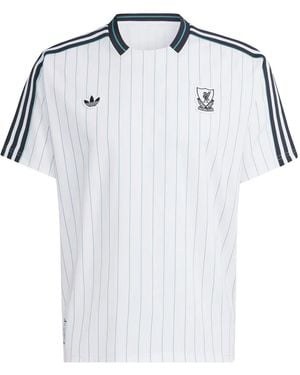 adidas Striped Logo T-Shirt - Blue