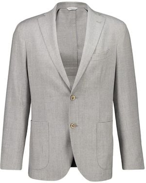 Boglioli SUIT 2 BUTTONS VIRGIN WOOL AND SILK - Gris
