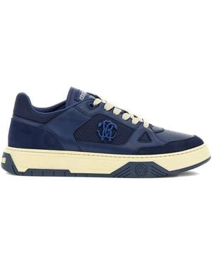 Roberto Cavalli Rc Monogram Low-Top Trainers - Blue