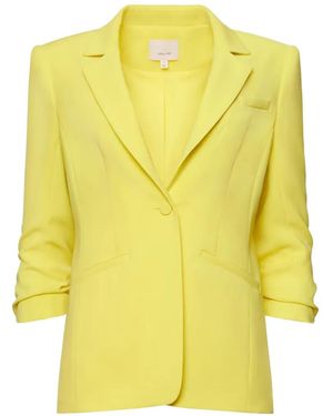 Cinq À Sept Khloe Crepe Blazer - Yellow