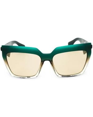 Etro Geometric-Frame Sunglasses - Green
