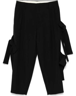 Comme des Garçons Pantaloni Con Nodo - Nero