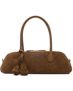 Magda Butrym Brigitte Suede East-West Bag - Brown