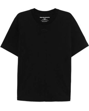 White Mountaineering Embroidered-Logo T-Shirt - Black