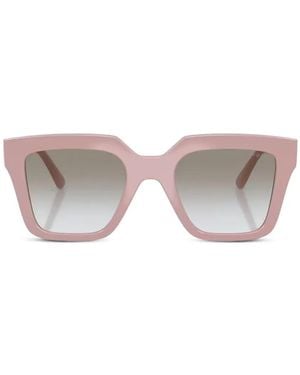 Vogue Eyewear Logo-Detail Square-Frame Sunglasses - Pink