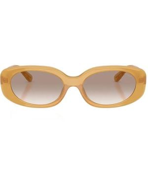 COACH Oval-Frame Sunglasses - Natural
