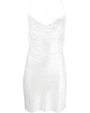 P.A.R.O.S.H. Stud-Embellished Mini Dress - White