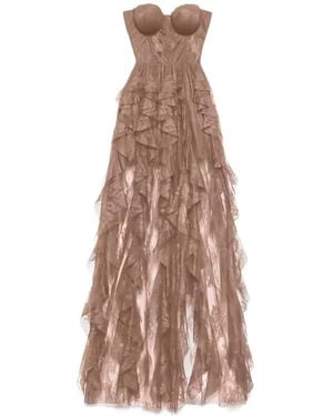 Aniye By Tamara Ruffled Maxi Dress - Natural