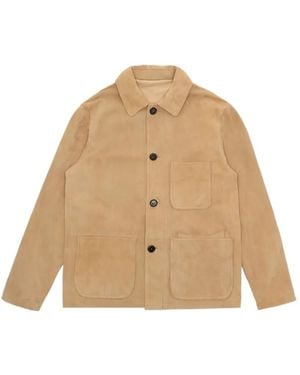 Fortela Montana Suede Jacket - Natural