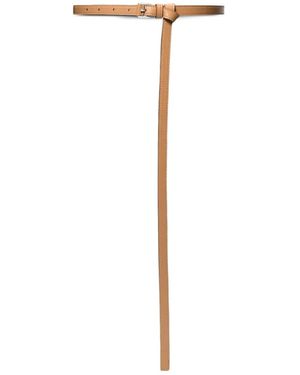 Michael Kors Leather Knotted Belt - White