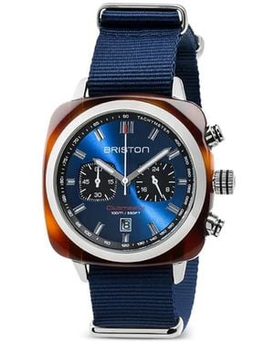 Briston Clubmaster Sport 42Mm Watch - Blue