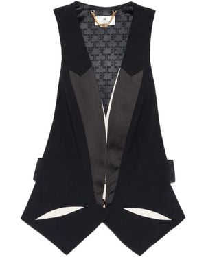 Elisabetta Franchi Cut-out Waistcoat - Blue