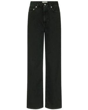 Loulou de Saison Mico Wide-Leg Jeans - Black