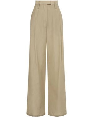 Philosophy Di Lorenzo Serafini High-Waist Wide-Leg Pants - Natural