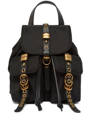 Pinko Small Nylon Backpack - Black
