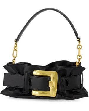 Balmain Bolso Anthem Mini De Piel Suave - Negro