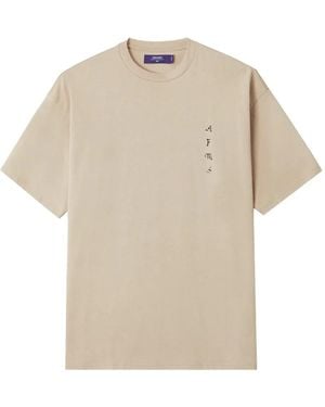 AFTERMATHS Graphic-Print T-Shirt - Natural