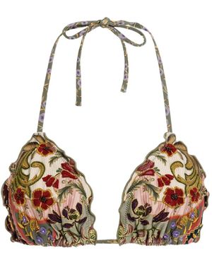 Agua Bendita Lolita Aura Bikini Top - Metallic