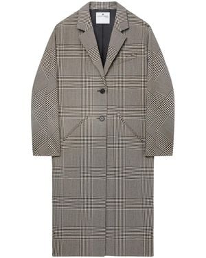 Courreges Long Cocoon Coat - Gray
