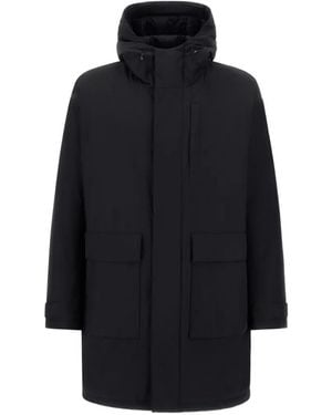Herno Hooded Padded Parka - Blue