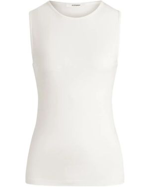 12 STOREEZ Sleeveless Tank Top - White