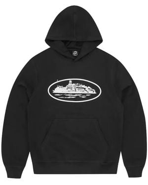 corteiz Alcatraz Graphic Hoodie - Black