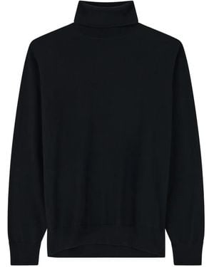 BOGGI Rollkragenpullover Aus Extrafeiner Merinowolle - Schwarz