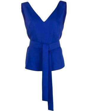 P.A.R.O.S.H. Blusa Smanicata Con Nodo Alla Vita