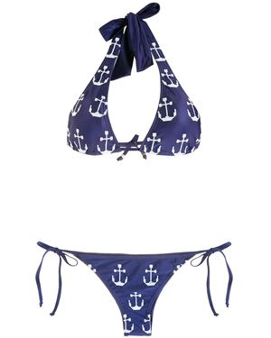 Amir Slama Bikini Con Stampa - Blu